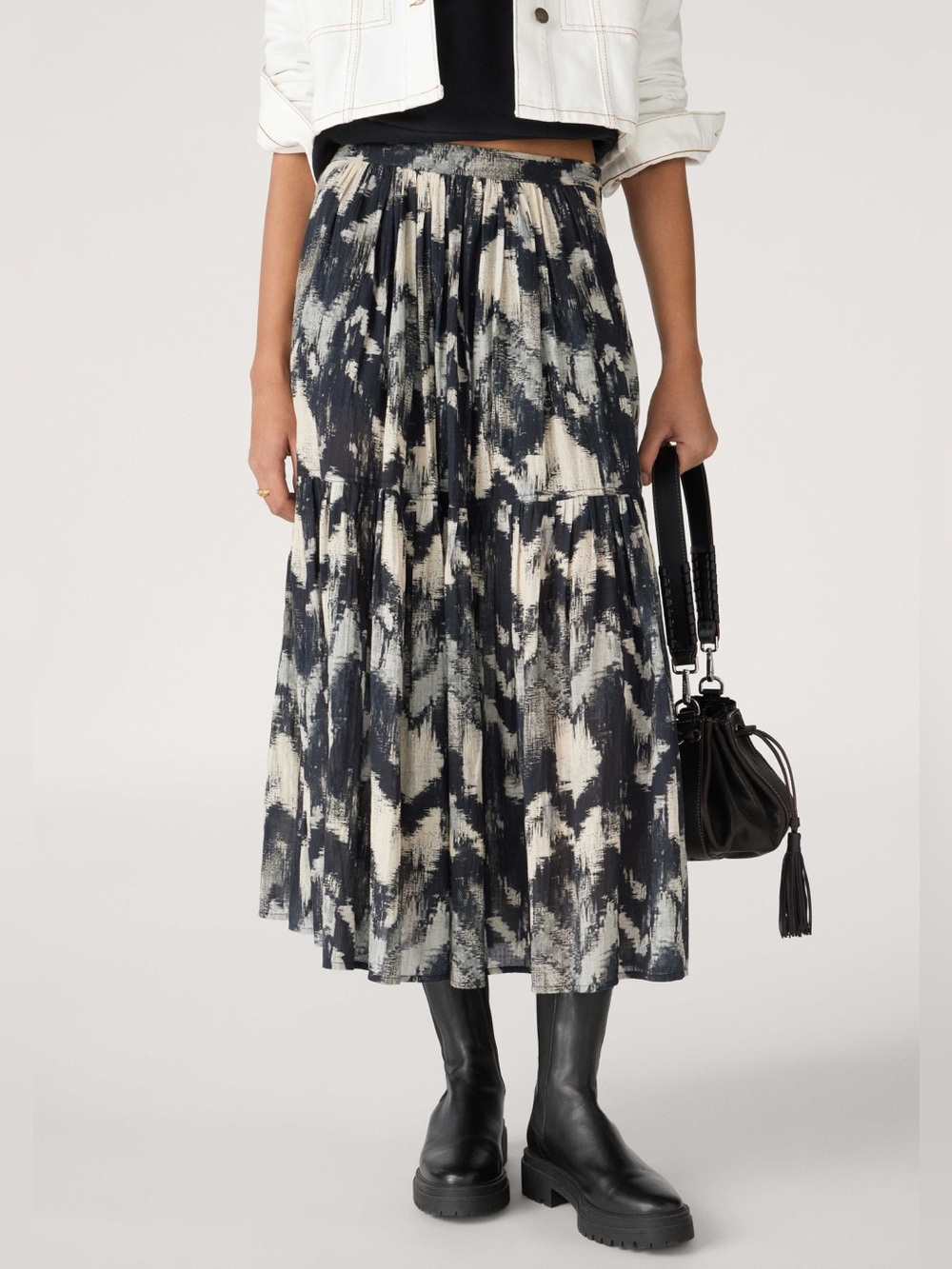 $400 BA&SH AMALIA COTTON SKIRT